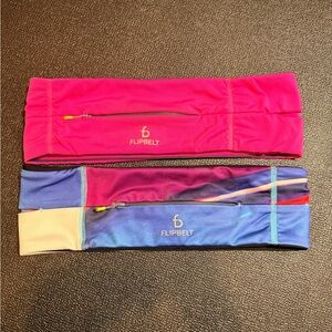 FlipBelt Women's Hot Pink and Acrylic Summer Running Belts Size Small